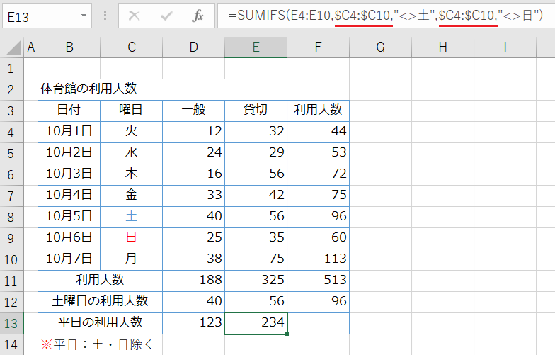 「セルD13をセルE13にオートフィルでコピーする